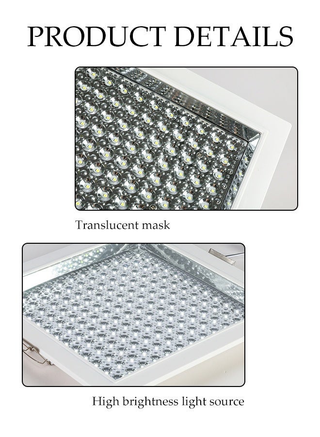 DUNISO LED Spot Panel Light, Non-Dimmable,Flush Mount Square LED Ceiling Lamp without Flicker for Kitchen, Bathroom, Hallway, 6500K - Image 3